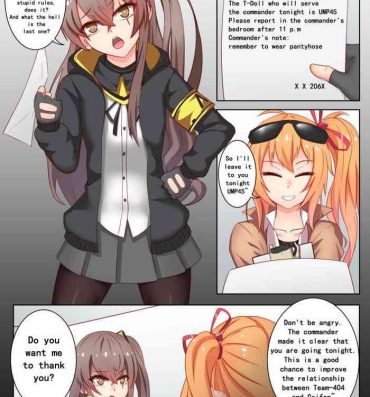 Foursome One night with UMP45- Girls frontline hentai Fetiche